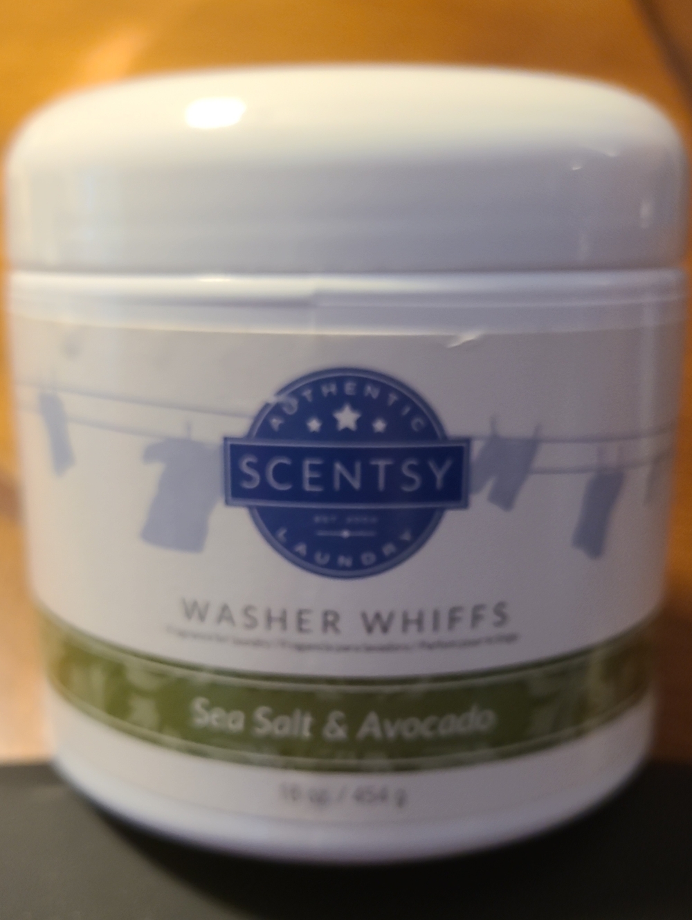 Scentsy Washer Whiffs Sea Salt & Avocado - White & Green